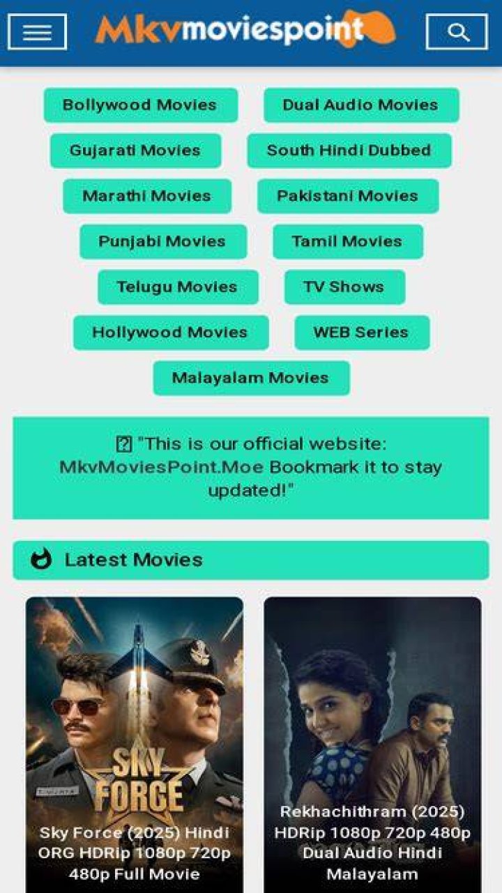 Find The Best MKV Movies Online At MKVMoviesPoint.net