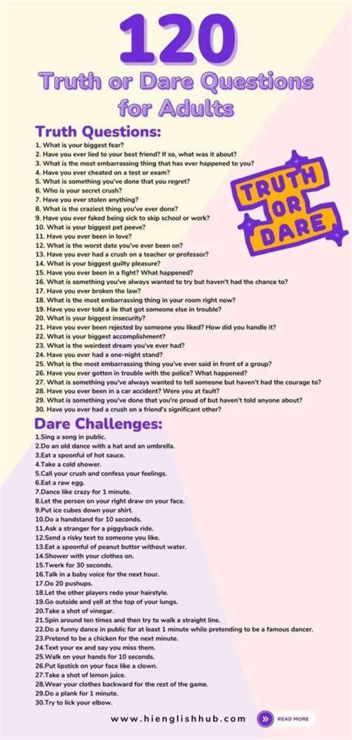 Unleashing Fun: Truth Or Dare Questions For Adults